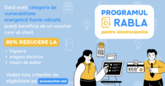 Peste 50 mii de familii vulnerabile vor primi vouchere pentru înlocuirea electrocasnicilor uzate
