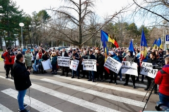 Блок ПКРМ-ПСРМ вновь вышел на протесты