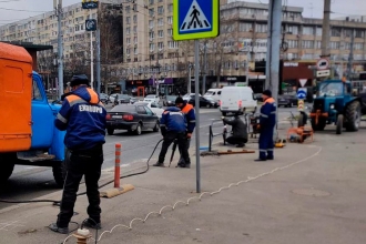 На одном из самых оживлённых мест на Рышкановке устанавливают светофор