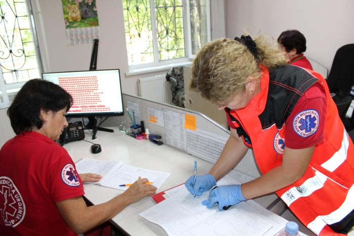 Intervențiile ambulanței înregistrate pe parcursul săptămânii