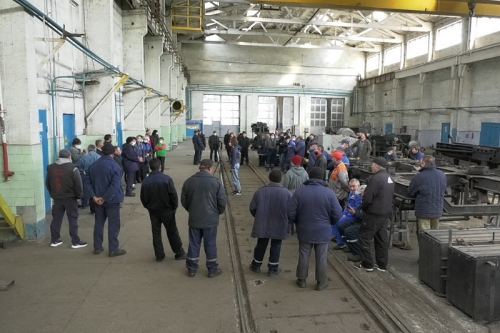 В Бессарабке прошла акция протеста железнодорожников