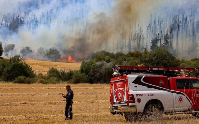 Incendii de vegetație în apropiere de Ierusalim