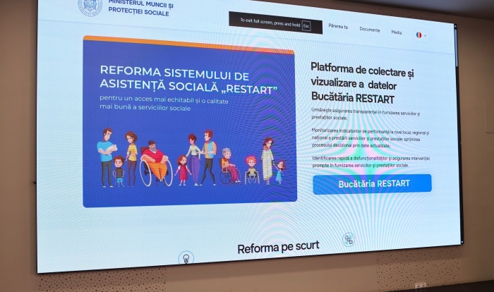 Prima platformă de date în asistența socială