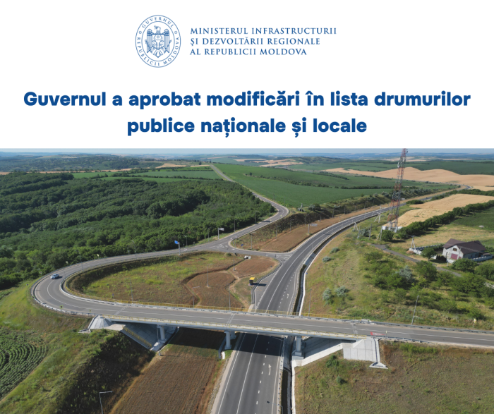 Lista drumurilor naționale și locale, actualizată