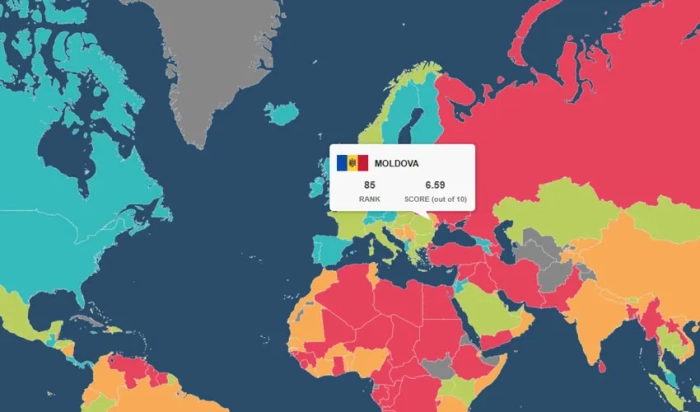 Moldova - pe locul 85 în clasamentul libertății economice