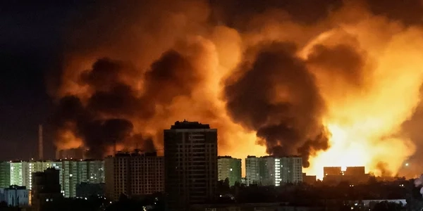 Киев минувшей ночью подвергся атаке