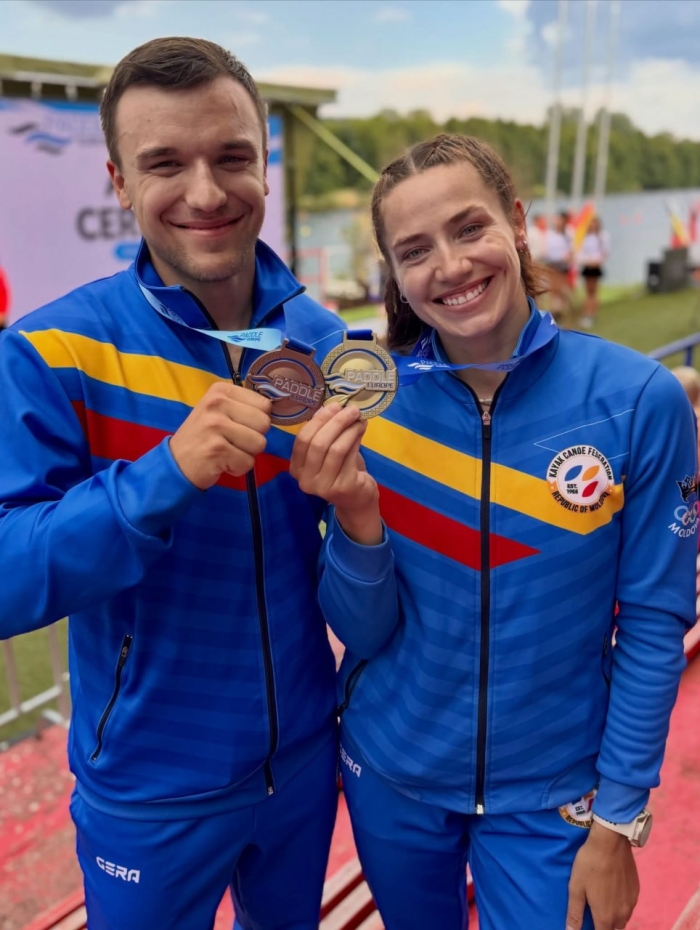 Medalii pentru Moldova la Campionatul European de kaiac-canoe