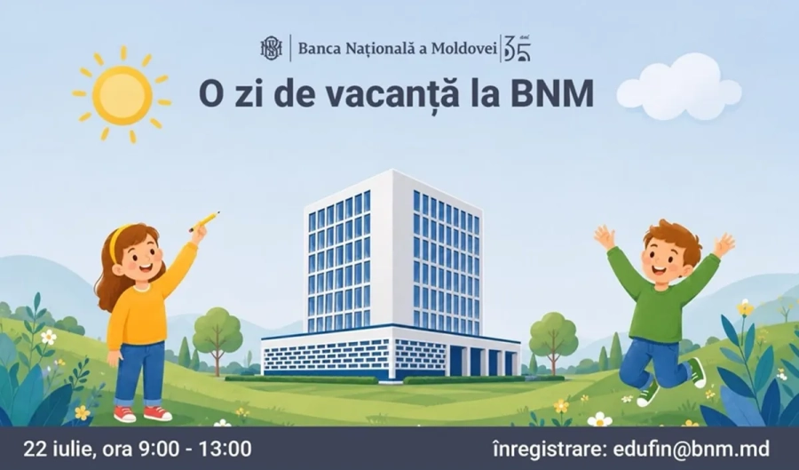 BNM invită copiii să participe la programul de educație financiară
