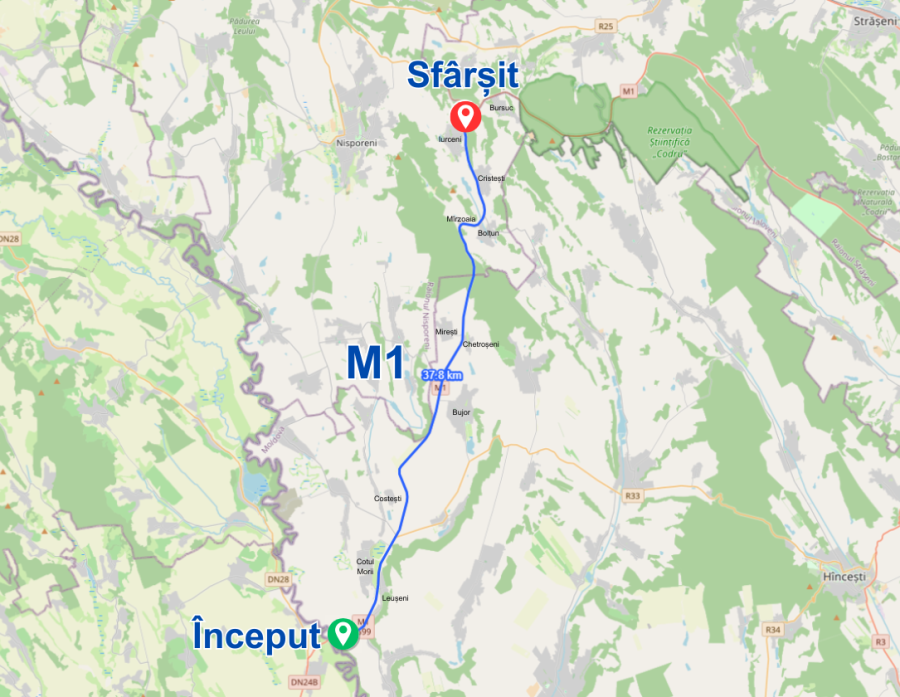 Circa 38 km ai drumului național M1 vor fi reabilitați