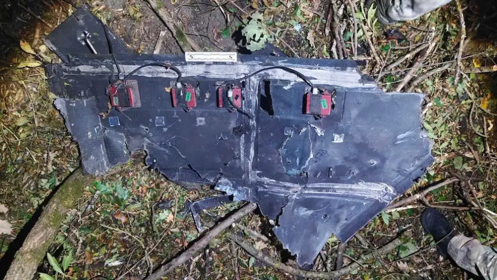 Fragmente ale unei drone marcate „Geran-4”, descoperite în raionul Briceni