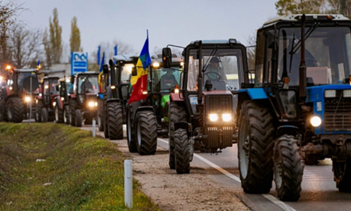 Agricultorii din Basarabeasca au ieșit la un protest