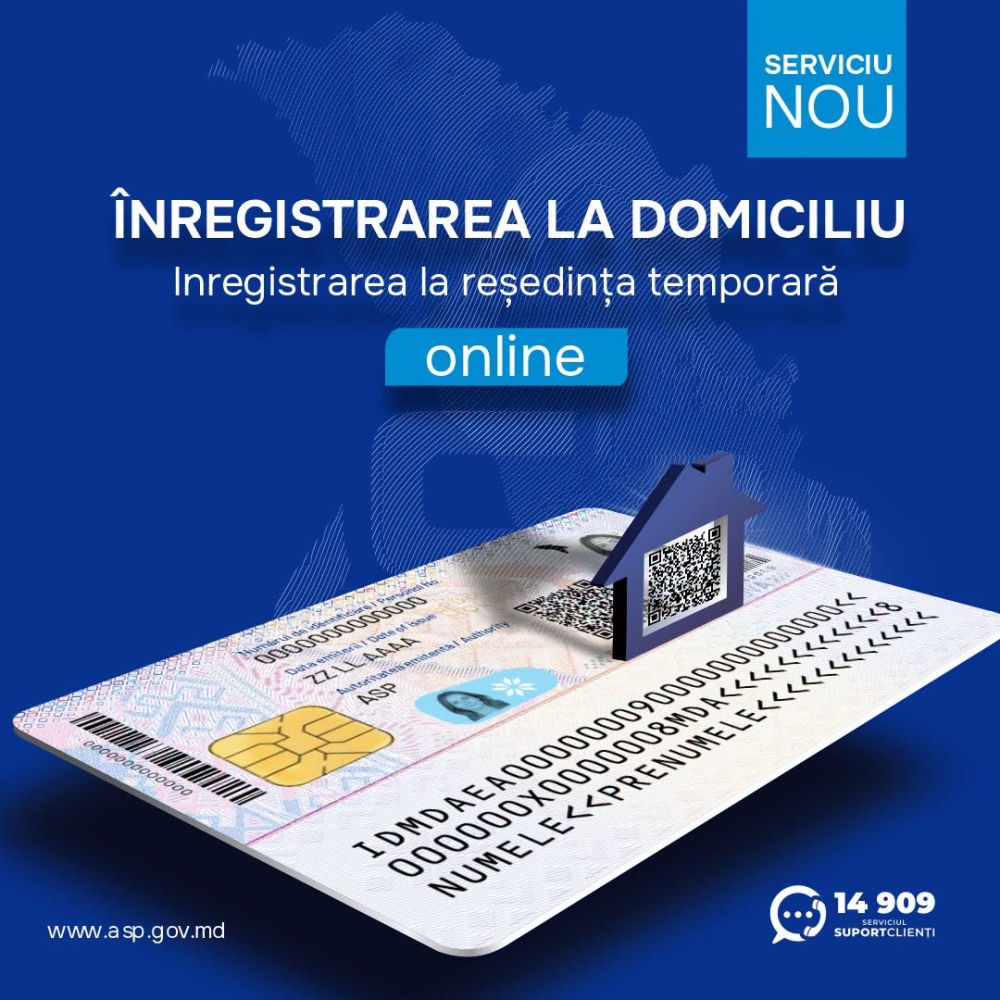 Înregistrarea la domiciliu poate fi făcută online