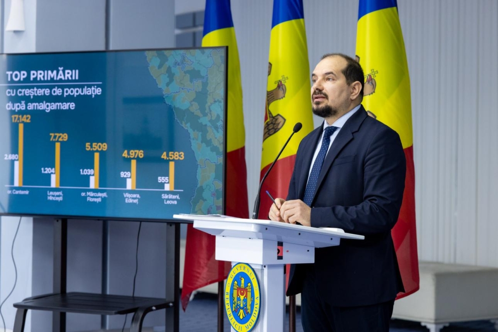 Noua configurație administrativ-teritorială prevede 273 de primării și trei regiuni