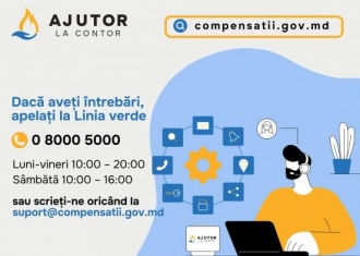 A fost extins orarul de activitate a Liniei verzi al programului „Ajutor la contor”