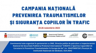 Prevenirea traumatismelor și siguranța copiilor în trafic: Campanie națională