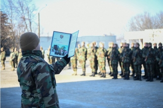 160 de tineri recent încorporați în Armata Naţională au depus Jurământul militar