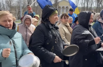 Пенсионеры вышли на протест у Министерства труда