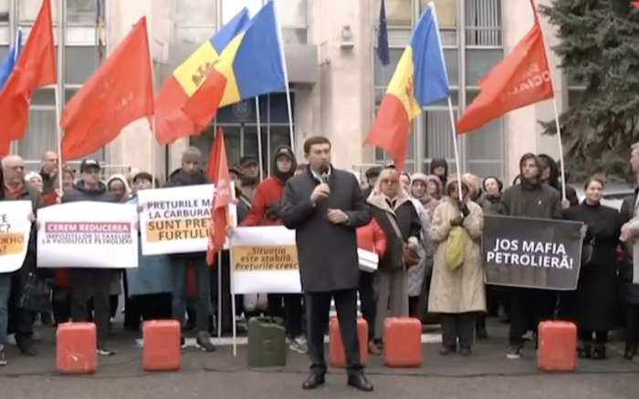 Socialiștii au organizat un protest în fața Guvernului