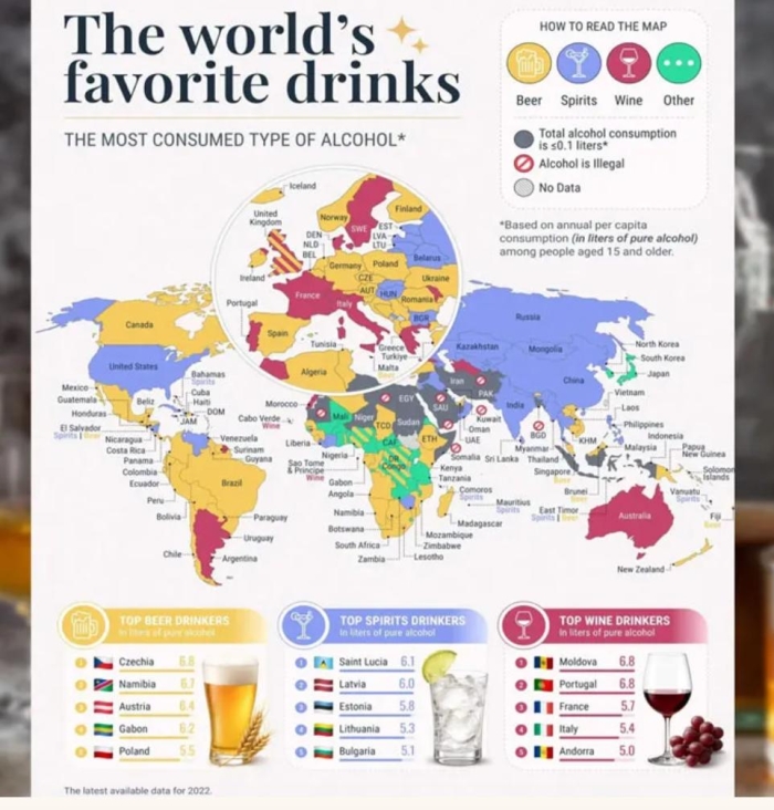 Moldova este lider în clasamentul privind consumul de vin