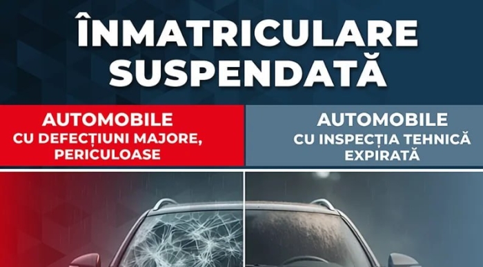 Înmatricularea vehiculelor neconforme tehnic va fi suspendată