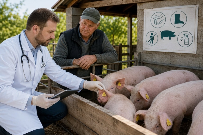 Medicii veterinari vor vizita gospodăriile care dețin porcine