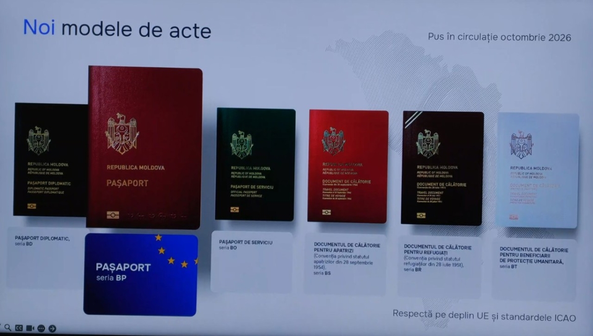 Moldova trece la un nou model de pașaport